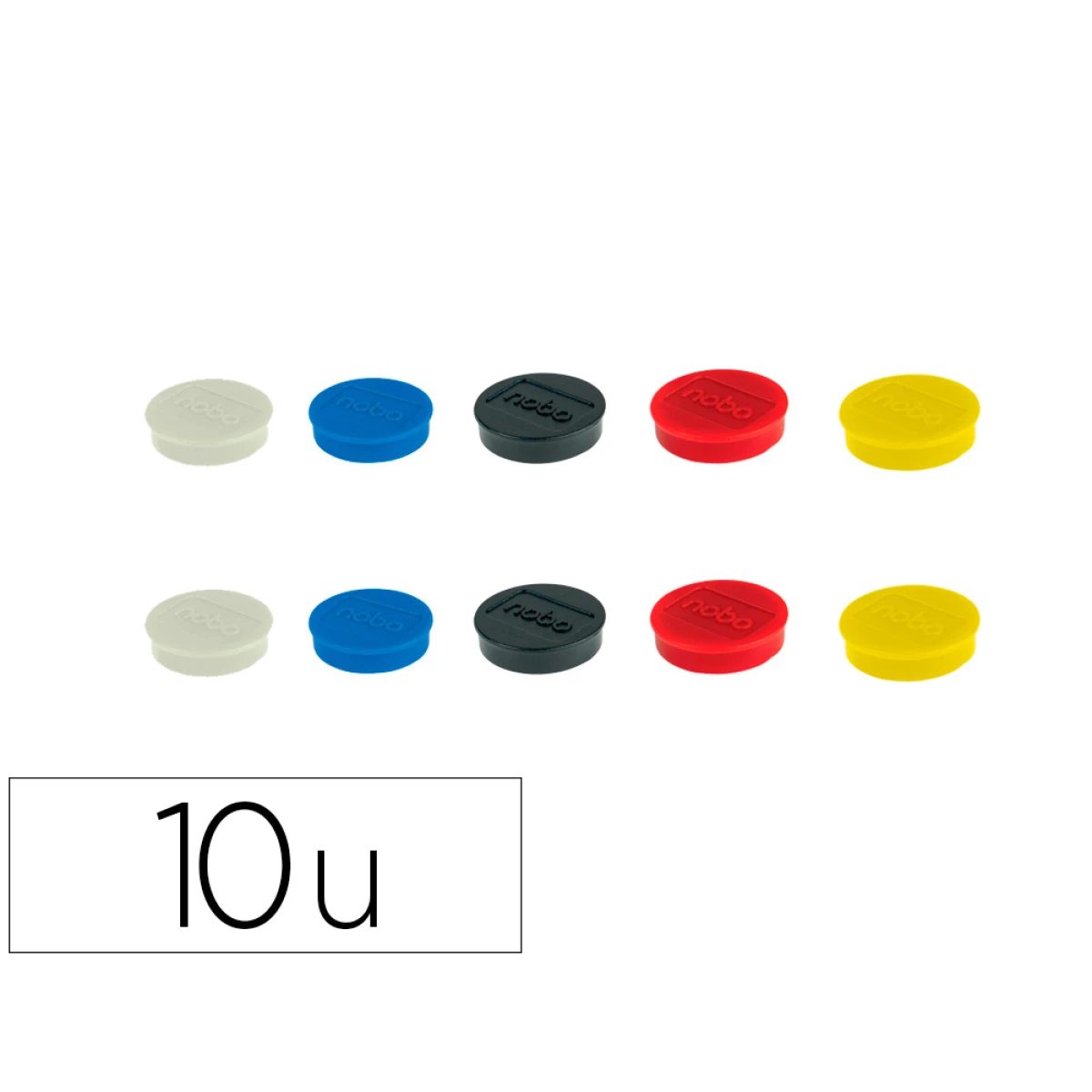 Thumbnail-Iman de sinalizacao nobo 32 mm diametro caixa de 10 unidades cores sortidas
