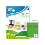 Galery – Etiqueta adesiva tico verde fluor permanente certificado fsc laser/jato tinta/fotocopia 99,1×34 mm caixa 1120 uds0