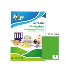 Galery – Etiqueta adesiva tico verde fluor permanente certificado fsc laser/jato tinta/fotocopia 200×142 mm caixa 140 uds0