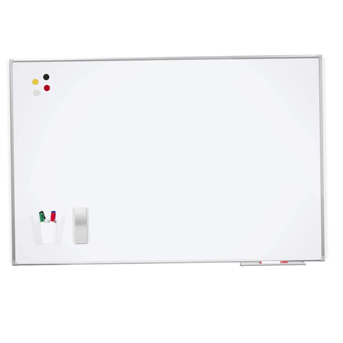 Galery – Quadro branco rocada lacado magnetico moldura aluminio com cantos 100×200 cm0