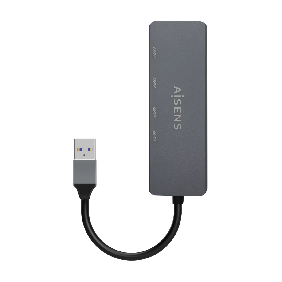 Galery – AISENS A106-0746 hub de interface USB 3.2 Gen 1 (3.1 Gen 1) Type-A 5000 Mbit/s Cinzento0