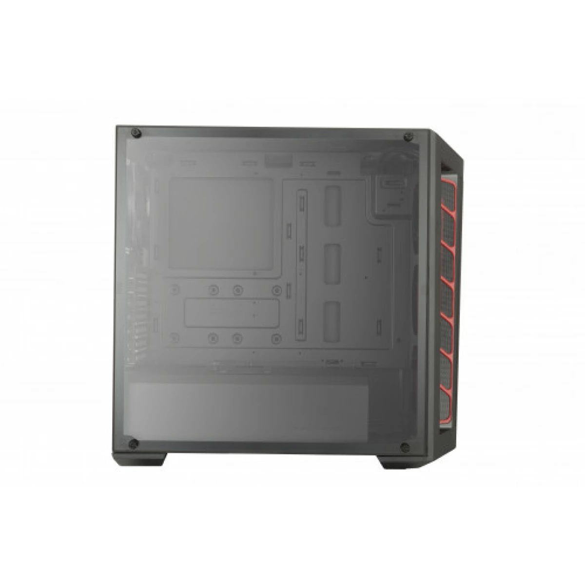 Galery – MasterBox MB511, Mesh, Agressive Intakes, Window, up to 6 case fans, VGA up to 400mm, Red Version 0