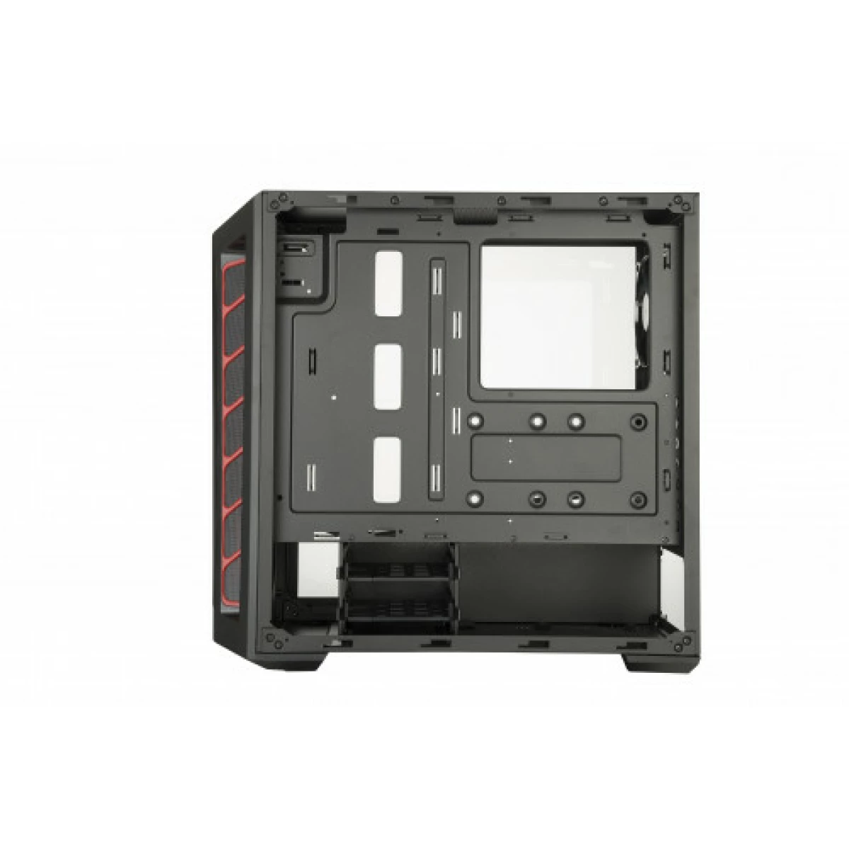 Galery – MasterBox MB511, Mesh, Agressive Intakes, Window, up to 6 case fans, VGA up to 400mm, Red Version 0