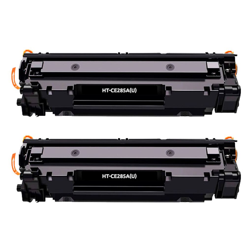 Thumbnail-Pacote preto HP CE285A/CE278A/CB435A/CB436A com 2 cartuchos de toner genéricos – Substitui 85A/78A/35A/36A