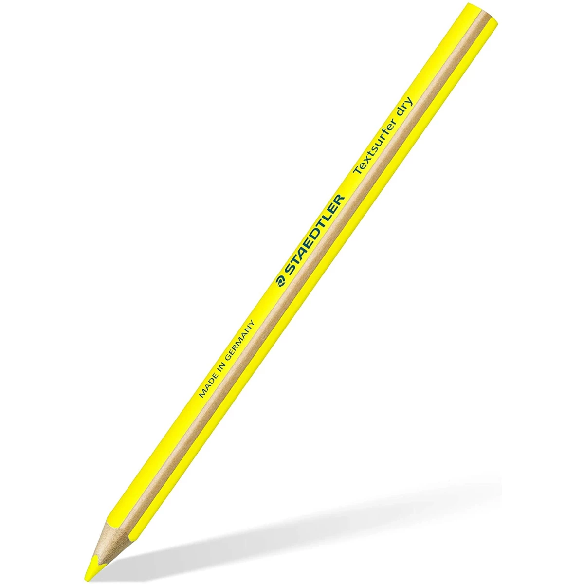 Thumbnail-Lapis fluorescente staedtler triangular top star amarelo caixa de 12 unidades