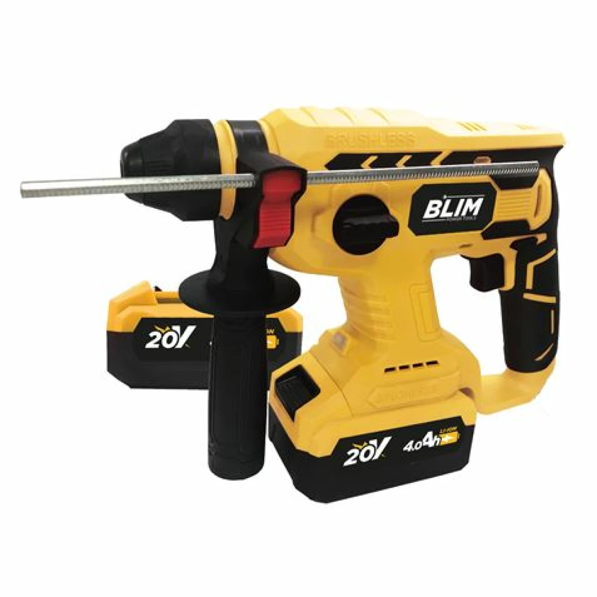 Thumbnail-Blim Martelo Bateria Bateria 20V 4Ah – Motor Brushless – Energia de Impacto 2.2 Joules – Velocidade 0-1400rpm – Inclui 2 Baterias e Bolsa de Transporte