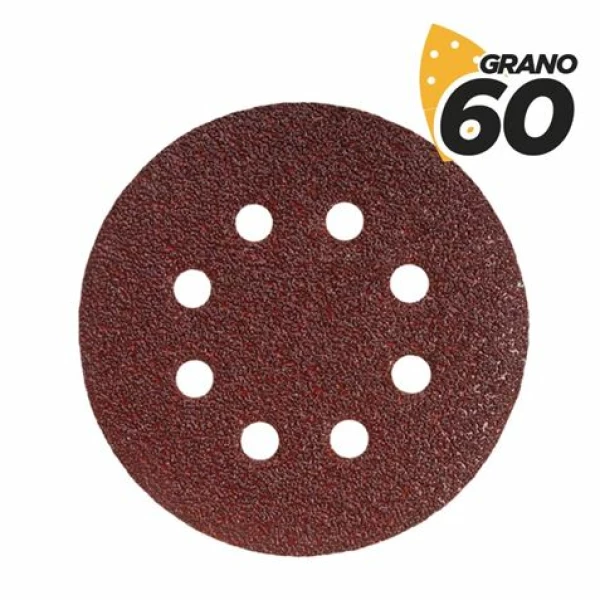 Thumbnail-Blim Pack de 10 Lixas com Velcro para Lixadeira BL0136 – 125mm – Grão 60 – Formato Circular