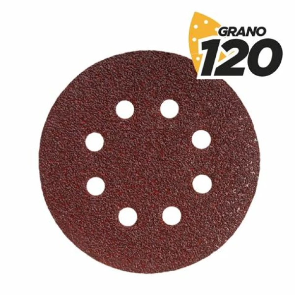 Thumbnail-Blim Pack de 10 Lixas com Velcro para Lixadeira BL0136 – 125mm – Grão 120 – Formato Circular