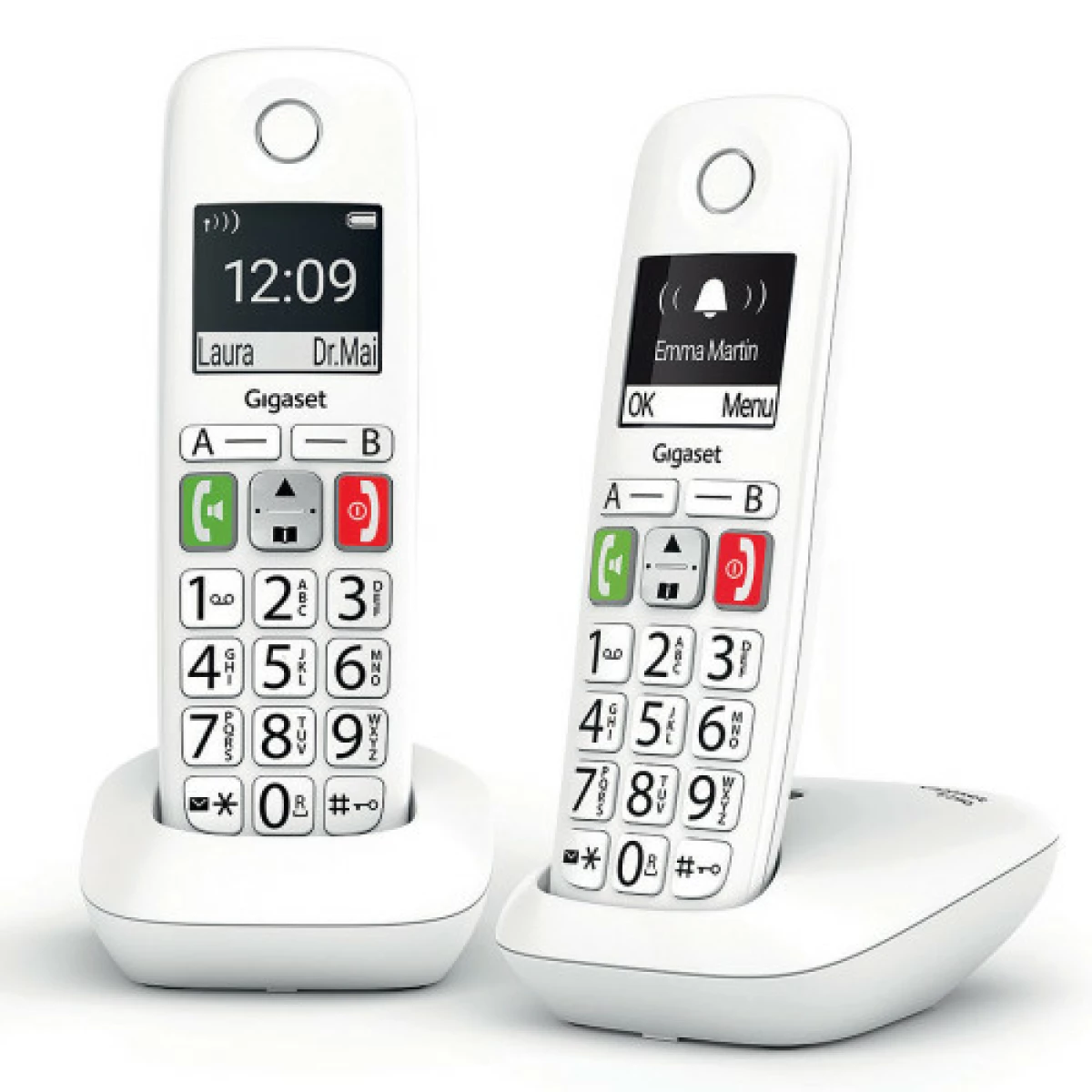 Galery – Gigaset E290 DECT/telefone analógico identificador de chamadas branco0