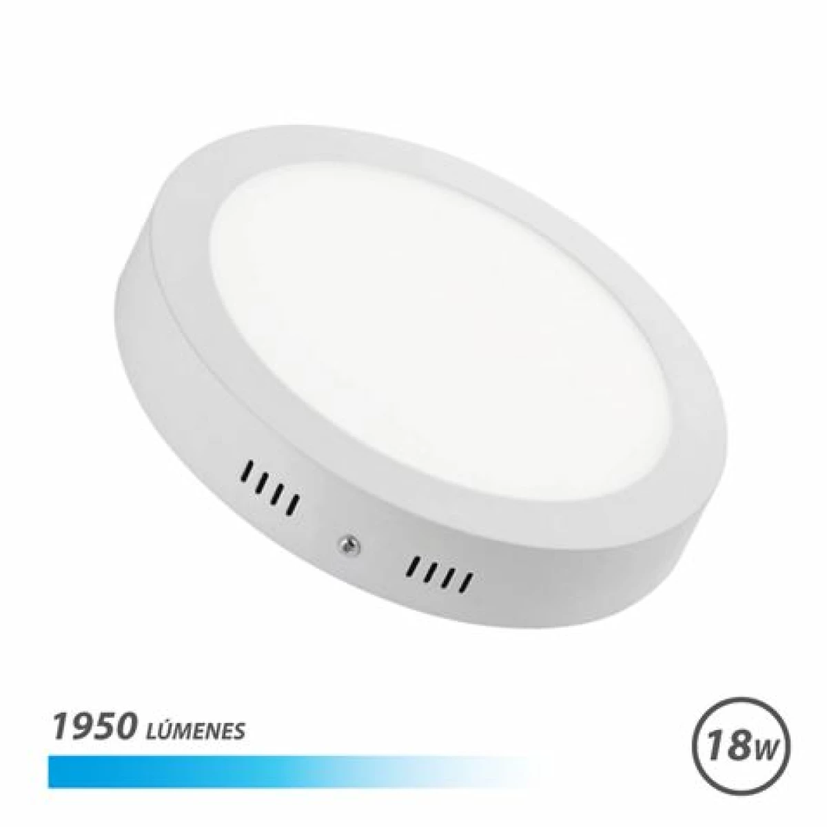 Thumbnail-Lâmpada embutida de parede LED Elbat 18 W 1950 lm – Forma circular 225 mm – 6500 K luz fria