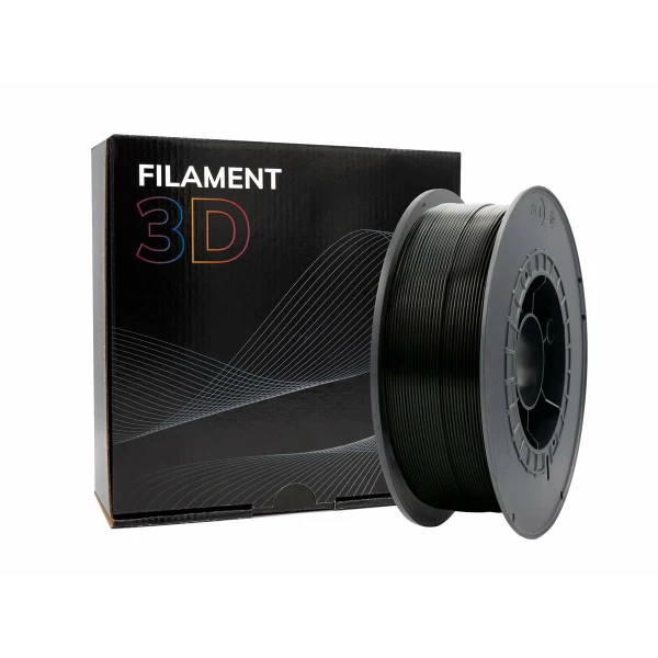 Thumbnail-Filamento 3D PLA – Diâmetro 1,75mm – Bobina 1kg – Cor Preto