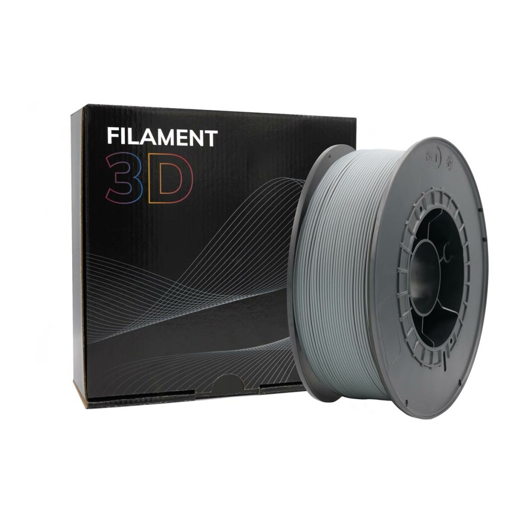 Thumbnail-Filamento 3D PLA – Diâmetro 1,75mm – Bobina 1kg – Cor Cinza