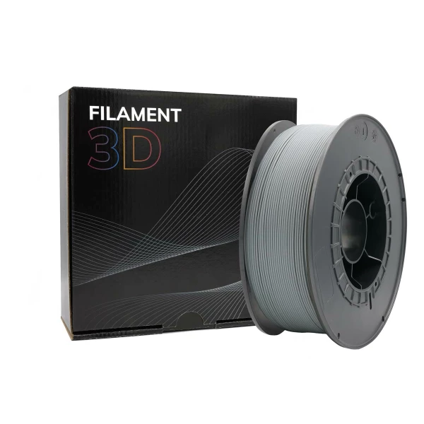 Thumbnail-Filamento 3D PLA – Diâmetro 1,75mm – Bobina 1kg – Cor Cinza