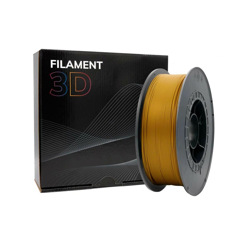 Thumbnail-Filamento 3D PLA – Diâmetro 1,75mm – Bobina 1kg – Cor Dourada