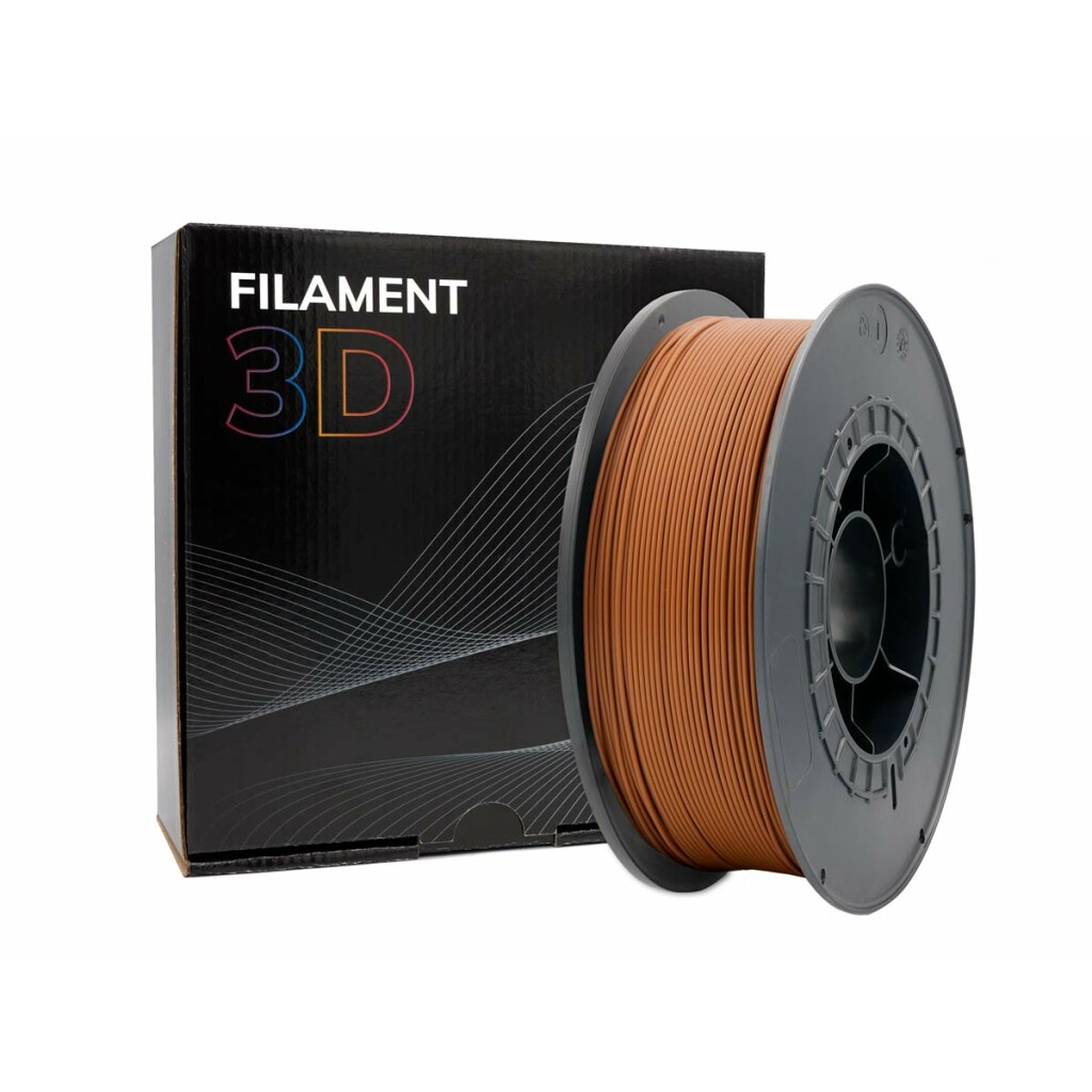 Thumbnail-Filamento 3D PLA – Diâmetro 1,75mm – Bobina 1kg – Cor Marrom