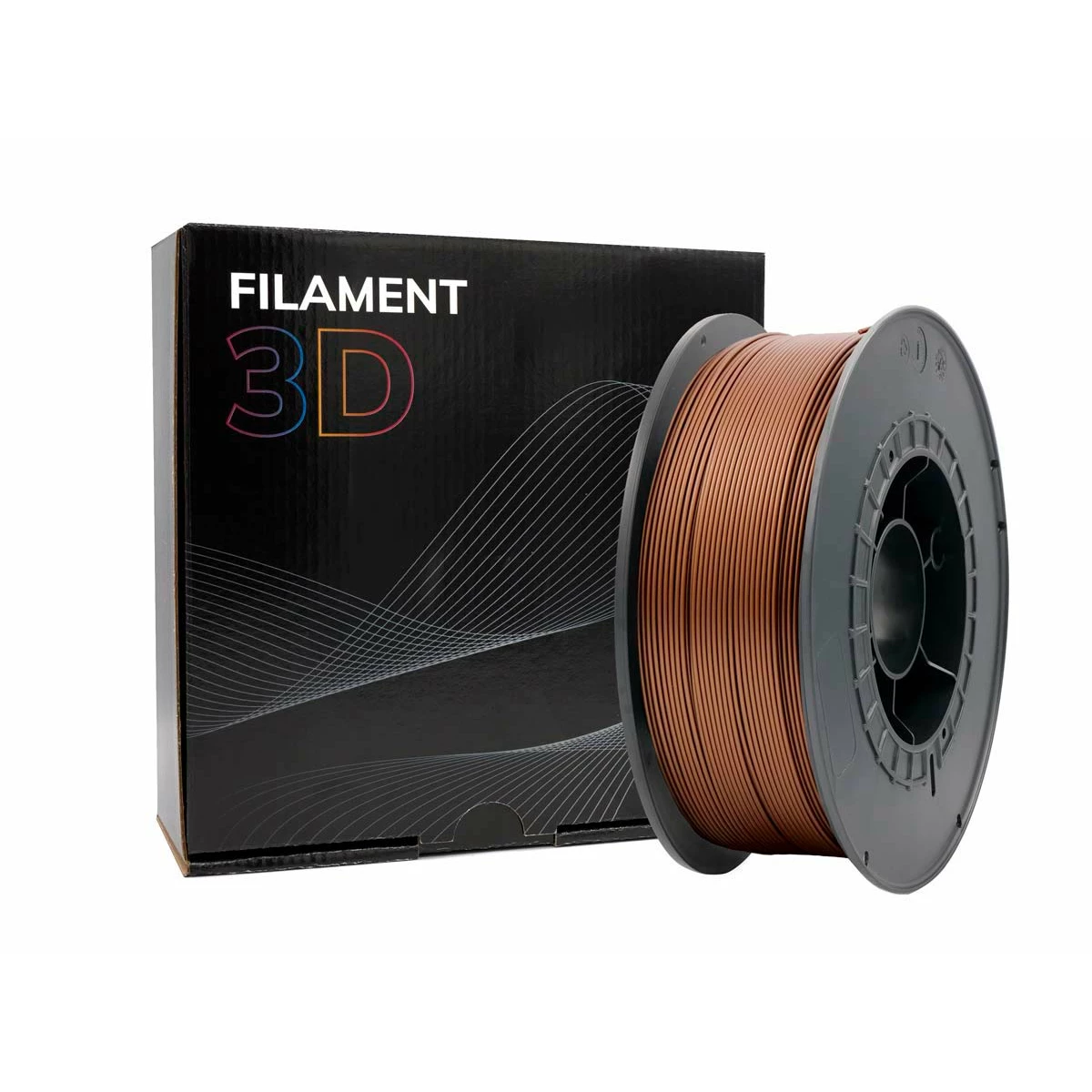 Thumbnail-Filamento 3D PLA – Diâmetro 1,75mm – Bobina 1kg – Cor Bronze