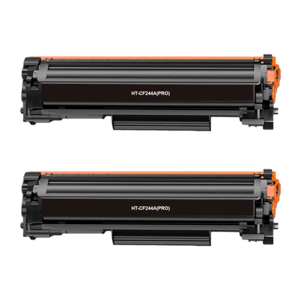 Thumbnail-Pacote preto HP CF244A com 2 cartuchos de toner genéricos – substitui 44A