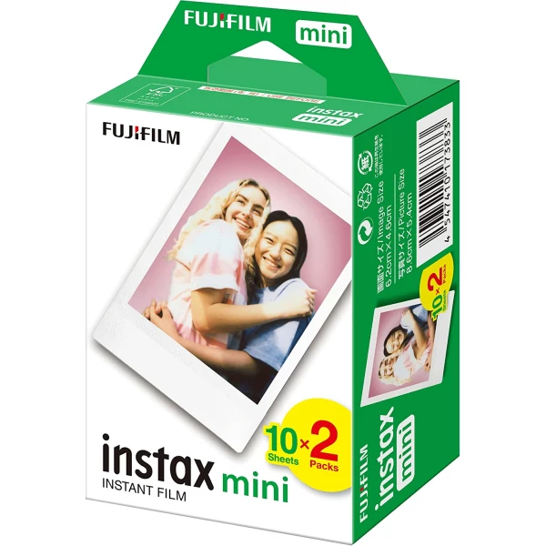 Thumbnail-Fujifilm Instax mini Pack de filmes fotográficos instantâneos 2×10 – Válido para todas as mini câmeras Instax – Formato de impressão (tamanho da imagem: 46x62mm)