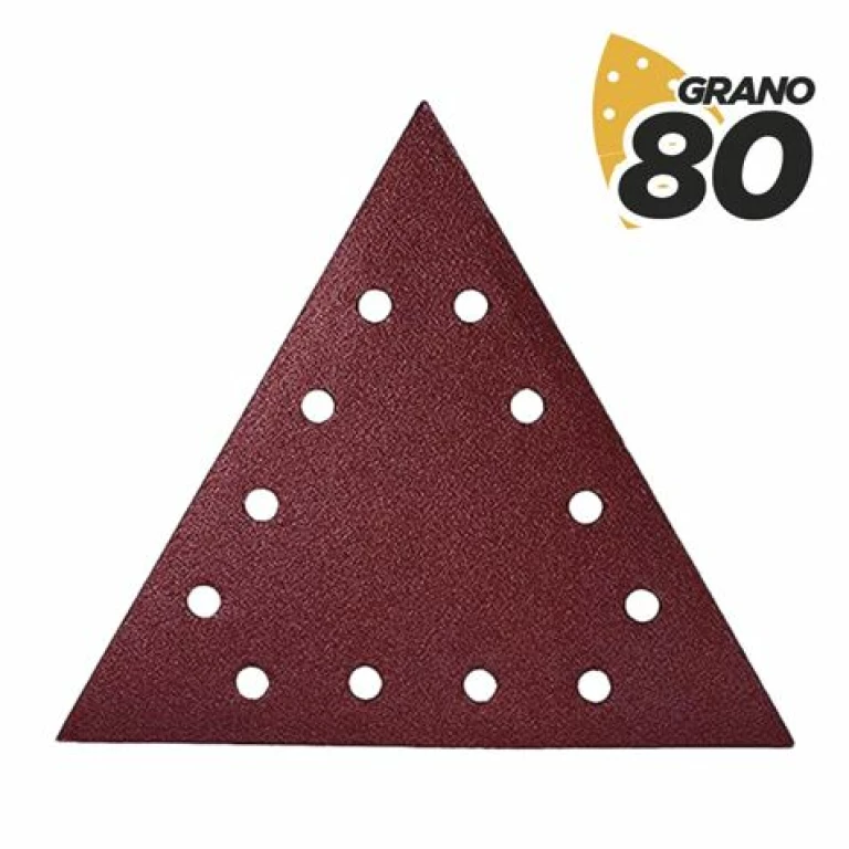 Thumbnail-Blim Pack de 5 Lixas com Velcro para Lixadeira BL0223 – Grão 80 – Formato Triangular