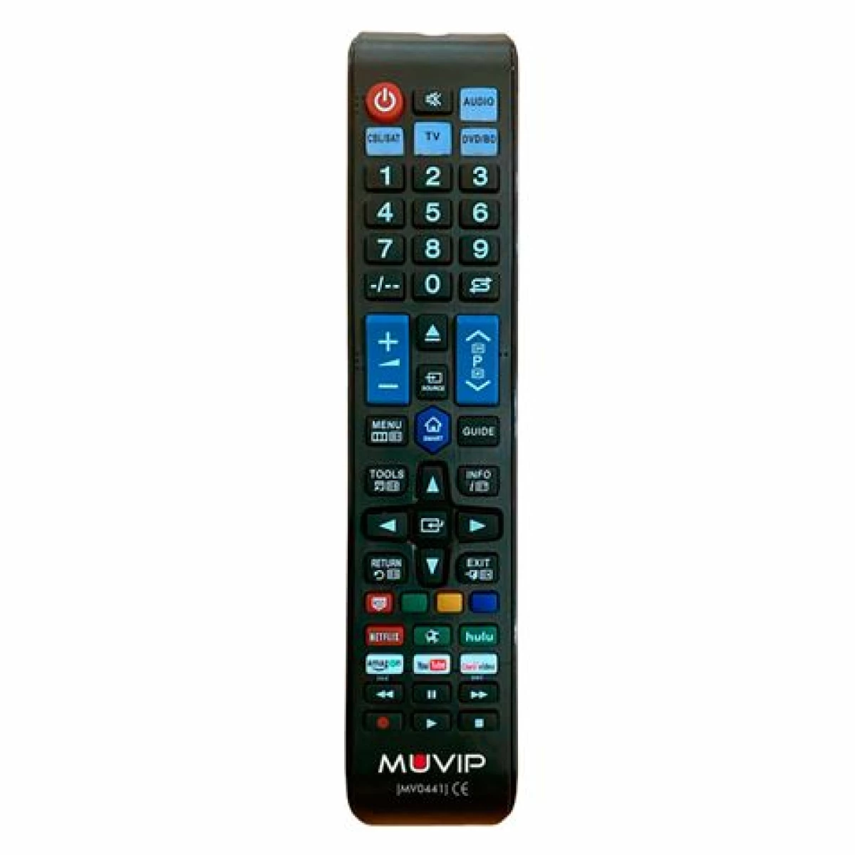 Thumbnail-Muvip Series Grande Controle Remoto Universal Smart TV – Combina 4 Dispositivos em 1 TV, DVD, Blu-Ray, Satélite