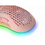 Galery – Mars Gaming MMEXP, mouse ultraleve para jogos RGB rosa0