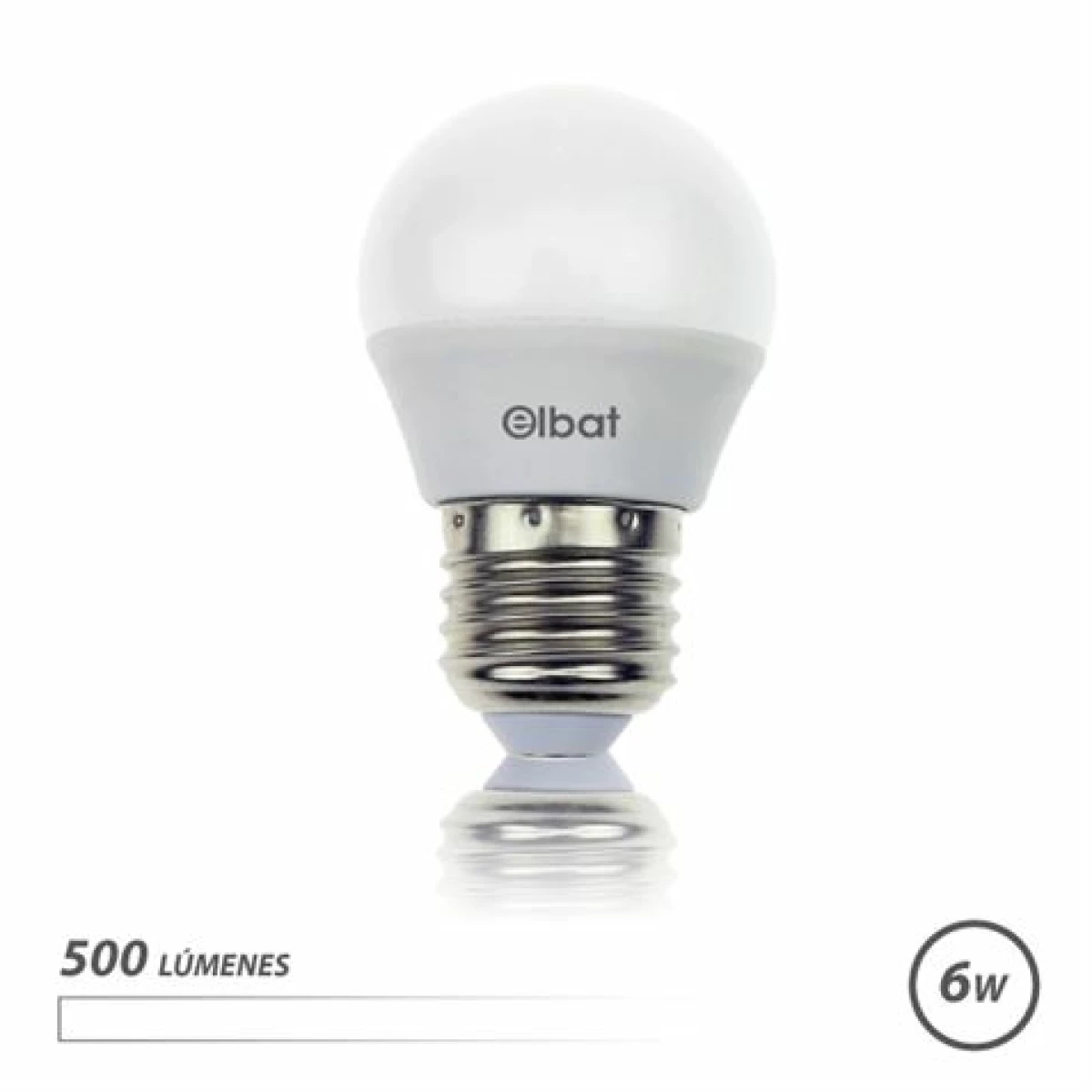 Thumbnail-Elbat Lâmpada LED G45 – 6W – 500lm – E27 – Luz Branca