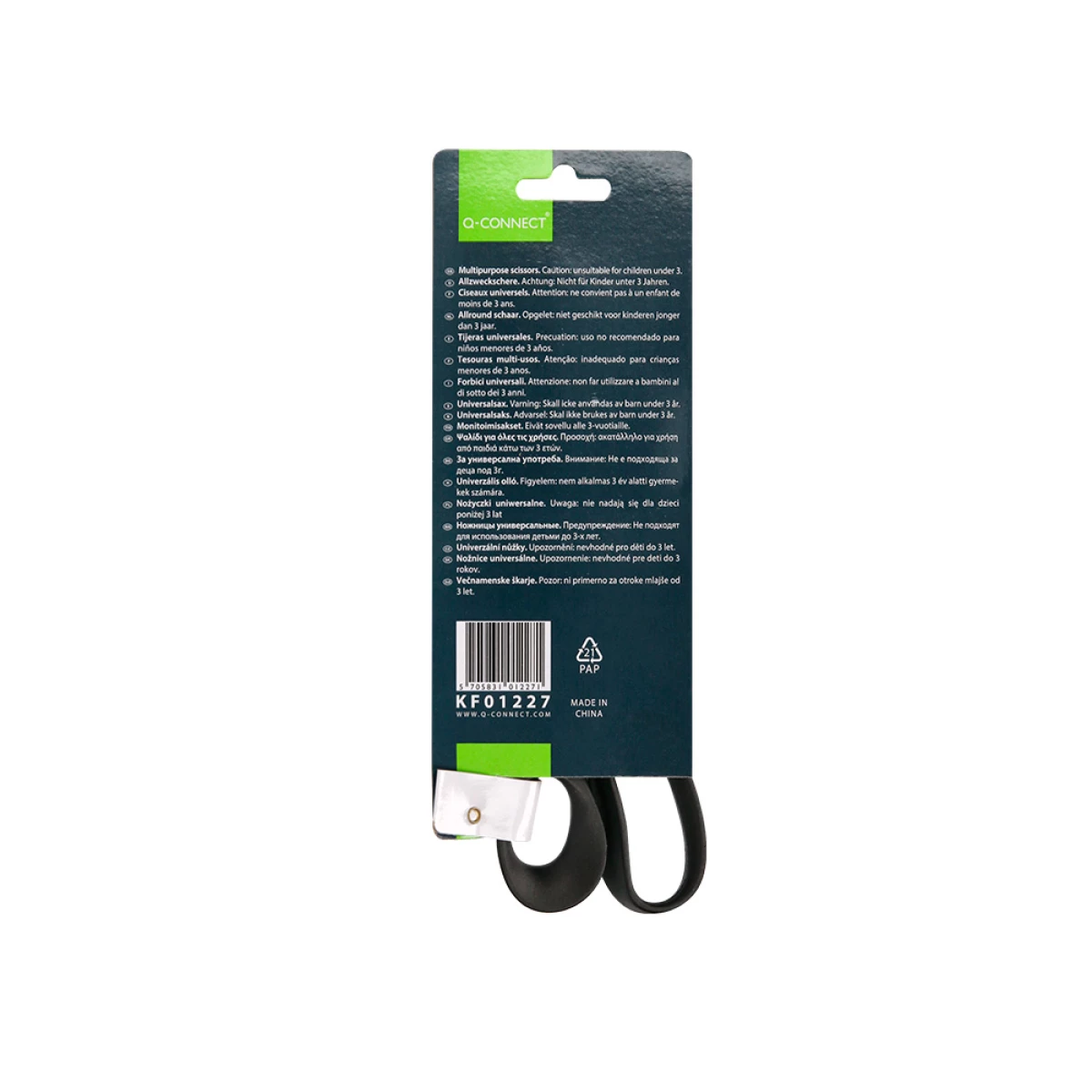 Galery – Tesoura para escritorio q-connect blister 1- 8” ( 200 mm)0