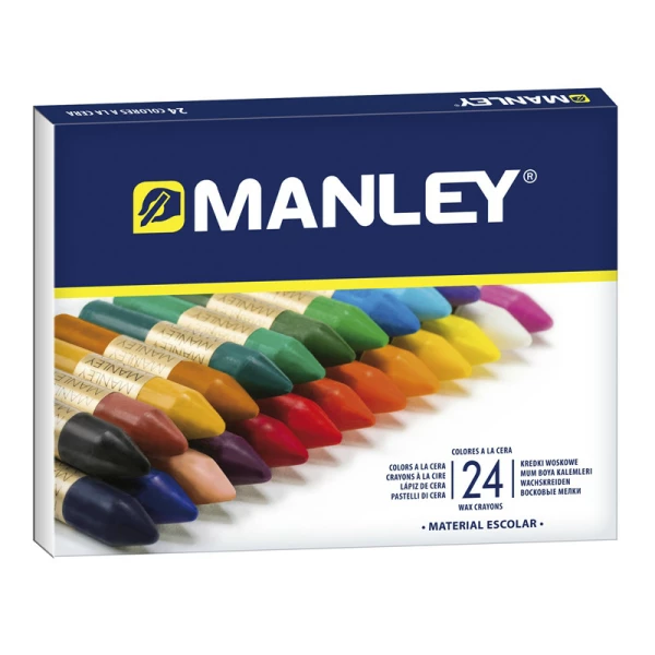 Thumbnail-Manley Pack de 24 Ceras Soft Stroke – Ideal para uma Ampla Variedade de Técnicas e Aplicações – Feito à Mão – Ampla Gama de Cores – Cores Sortidas