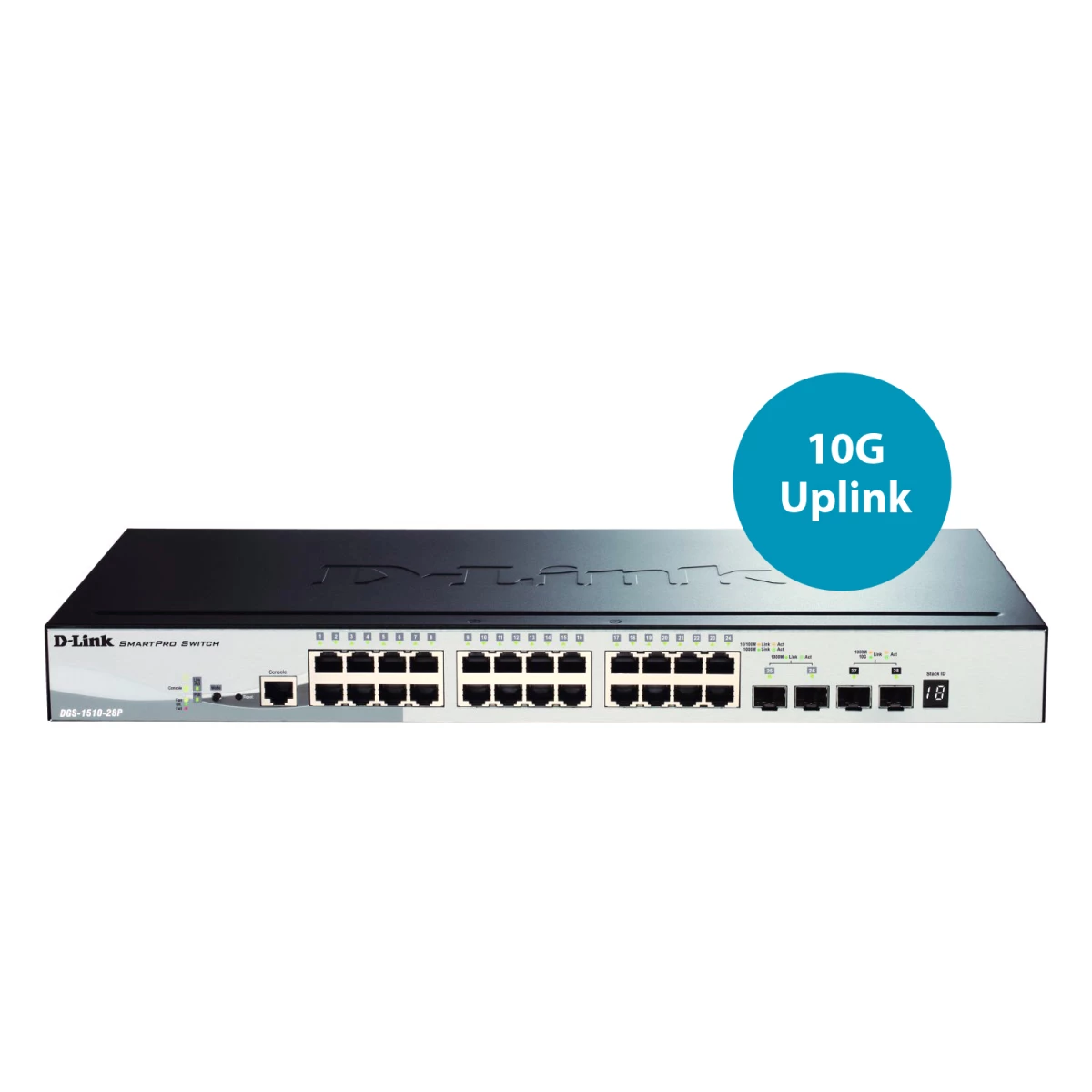 Galery – D-Link DGS-1510-28P switch de rede Gerido L3 Gigabit Ethernet (10/100/1000) Power over Ethernet (PoE) Preto0