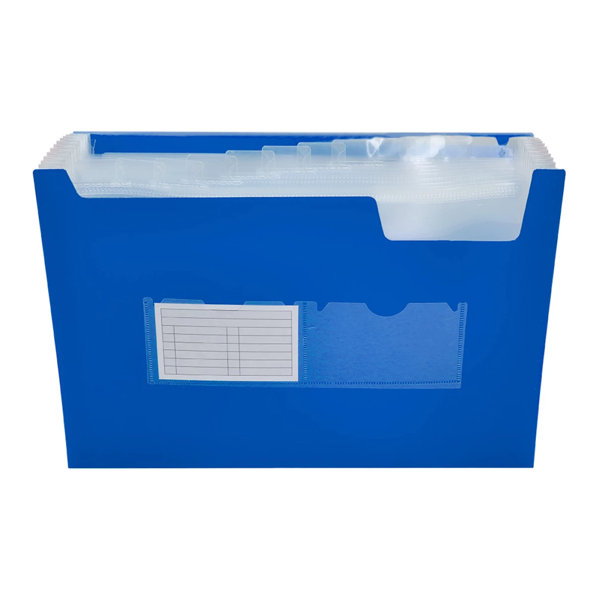 Galery – Pasta classificadora com fole liderpapel din a4 transparente 13 departamentos azul0