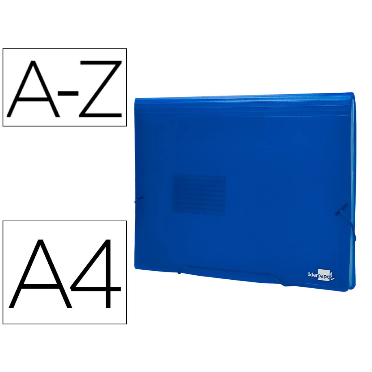 Thumbnail-Pasta classificadora com fole liderpapel din a4 transparente 13 departamentos azul