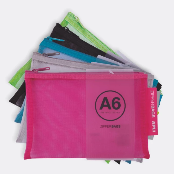 Thumbnail-Appli Envelopes Porta-Todo Nylon Respirável A6 – Resistente e Durável – Ideal para Equipamentos Eletrônicos – Fechamento em Zíper – Embalagem com 20 em 5 Cores