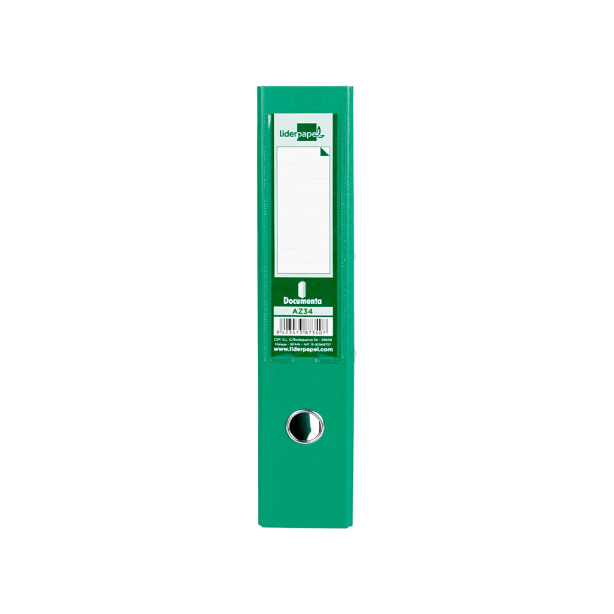 Galery – Pasta de arquivo de alavanca liderpapel documenta pvc folio lombada 75 mm verde0