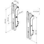 Galery – BARRAS PARA INTERFACES VOGEL / 300 MM / PRETAS0