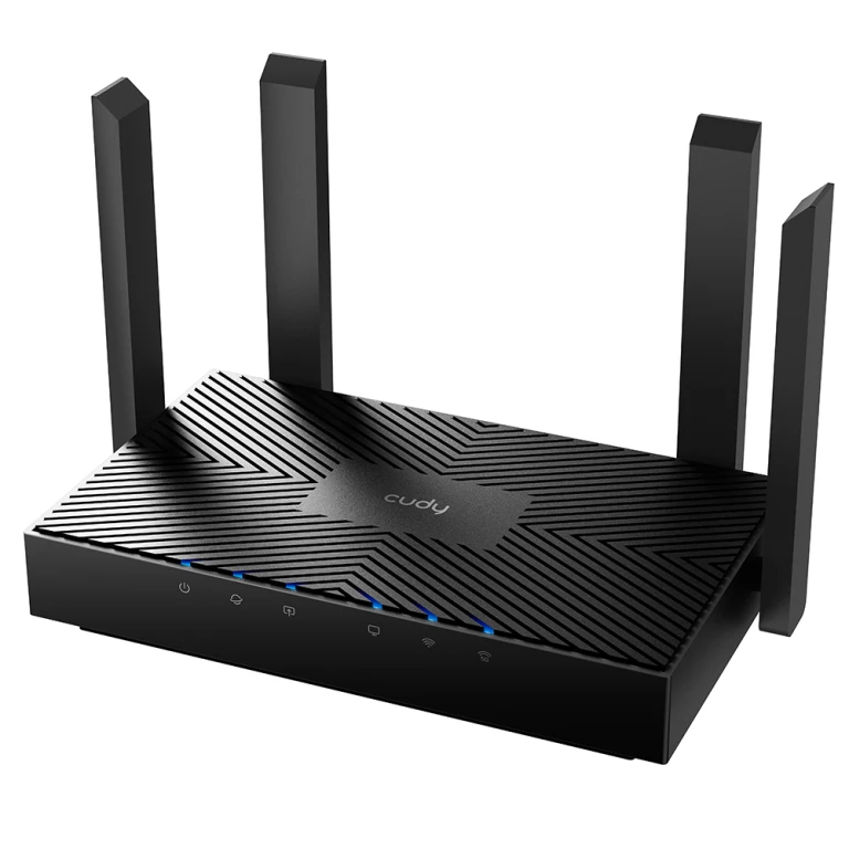 Thumbnail-Cudy WR3000 Smart Router WiFi 6 AX3000 Double Band – 1x Porta Wan 1000/100/10 Mbps e 3x Portas Lan 1000/100/10 Mbps – 4 Antenas Externas