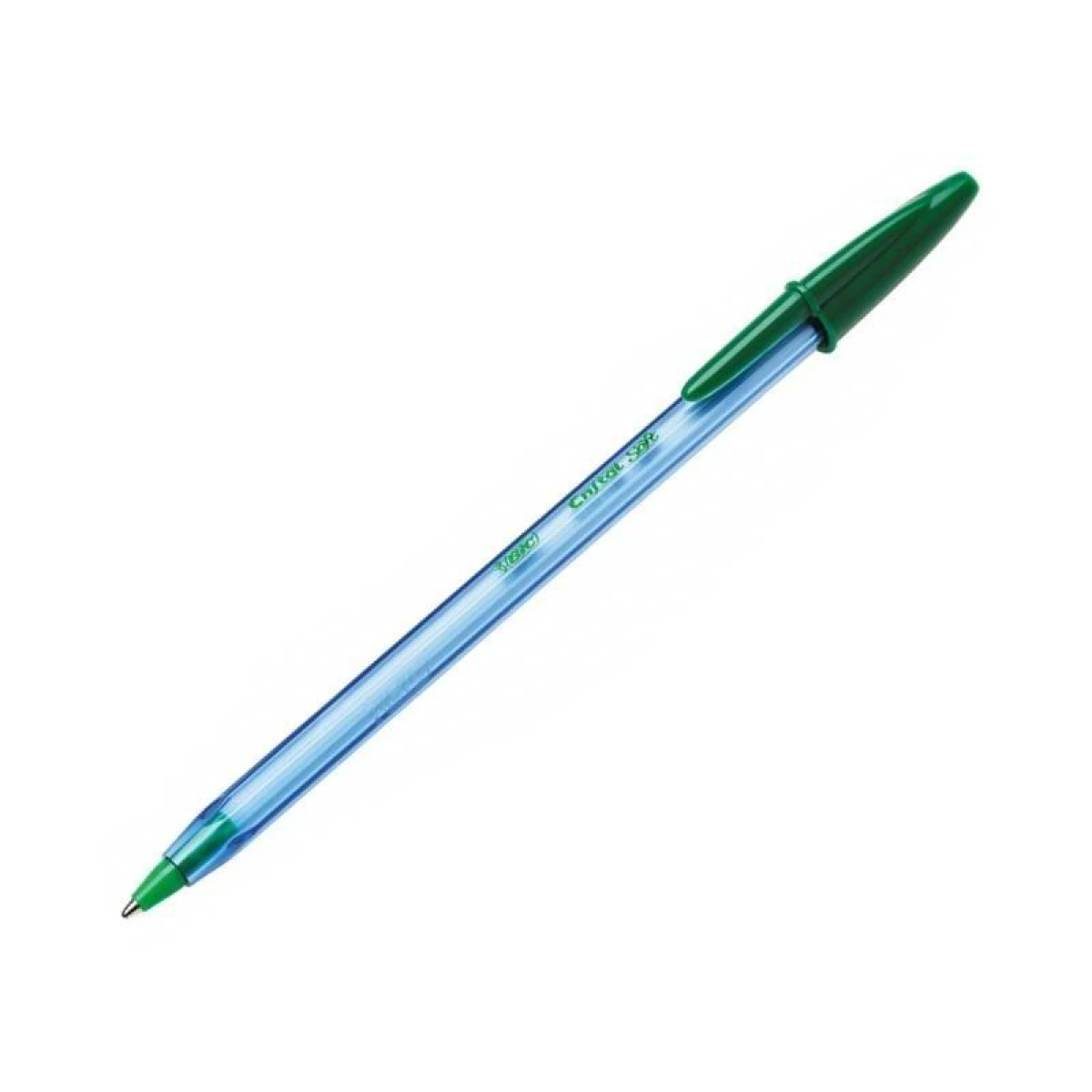 Thumbnail-Canetas esferográficas Bic Cristal Soft – Ponta média de 1,2 mm – Traço de 0,45 mm – Escrita mais fluida – Cor verde