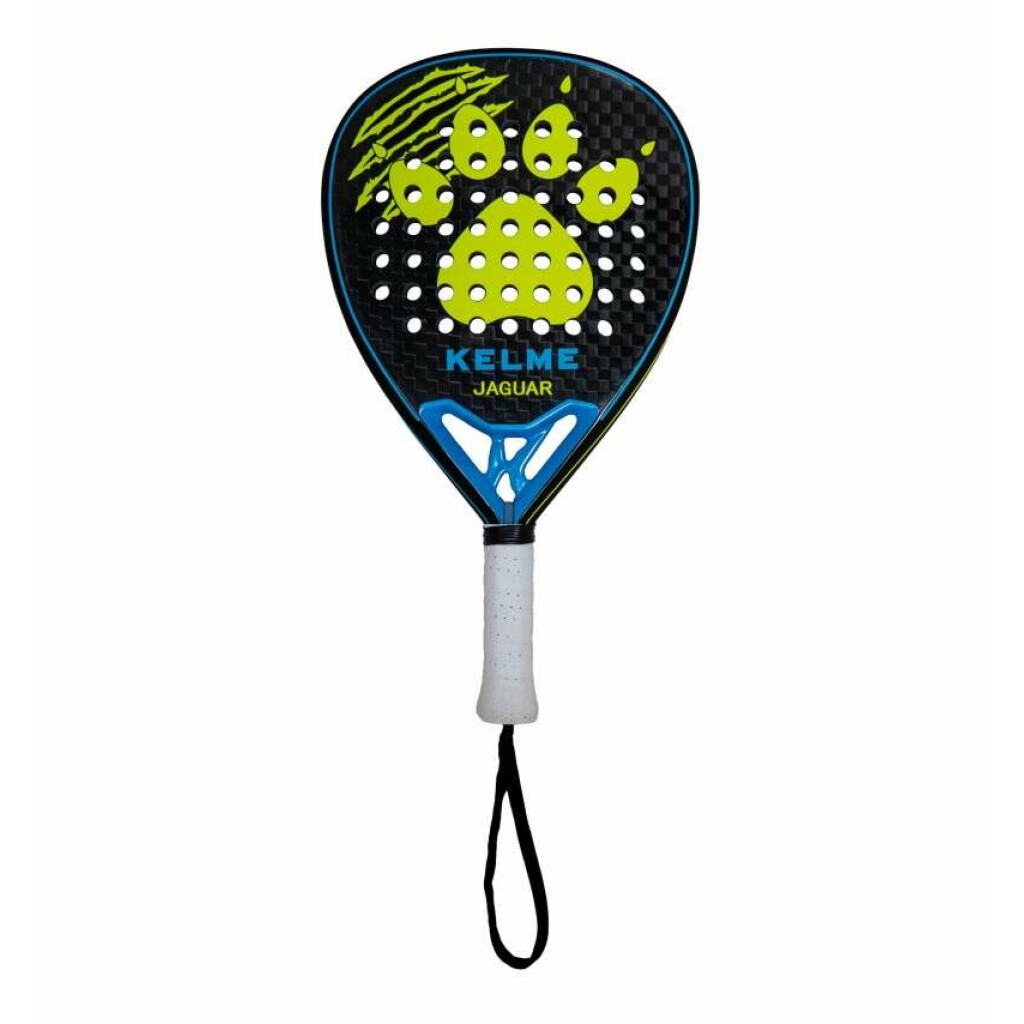 Thumbnail-Kelme Jaguar Padel Paddle – Forma de lágrima – Moldura e rosto 100% carbono – Nucleo Black Eva Soft Ultra