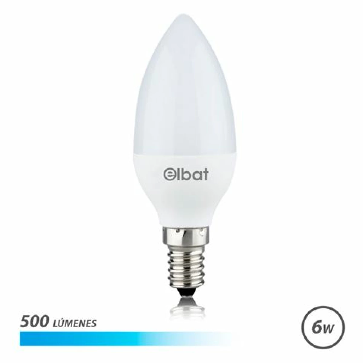 Thumbnail-Elbat Lâmpada LED C37 6W 500LM E14 Luz Fria – Economia de Energia – Longa Vida Útil – Fácil Instalação – Cor Branca