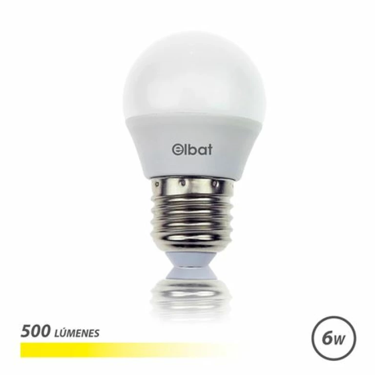 Thumbnail-Lâmpada LED Elbat G45 6W 500LM E27 Luz quente – Economia de energia – Longa vida útil – Fácil instalação – Cor branca quente