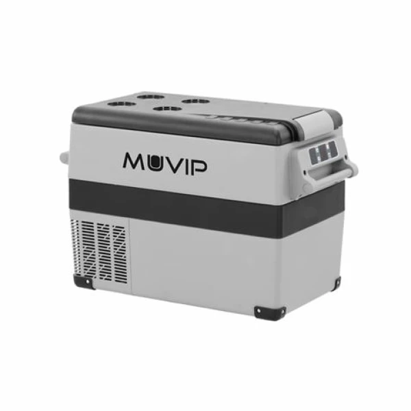 Thumbnail-Muvip Portátil Compressor Frigorífico 45L – Luz Interior LED – Protecção da Bateria do Veículo – Temperatura -20º/+20º – Ligação 12/24/220V – Consumo 55W – Compressor Silencioso – Cor Cinzento