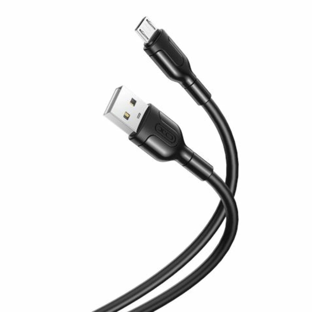 Thumbnail-Cabo de Carregamento e Transmissão de Dados XO – Comprimento 1m – Conector Micro USB – Silicone Macio e Durável – Alta Velocidade 5V, 21A – Cor Preto