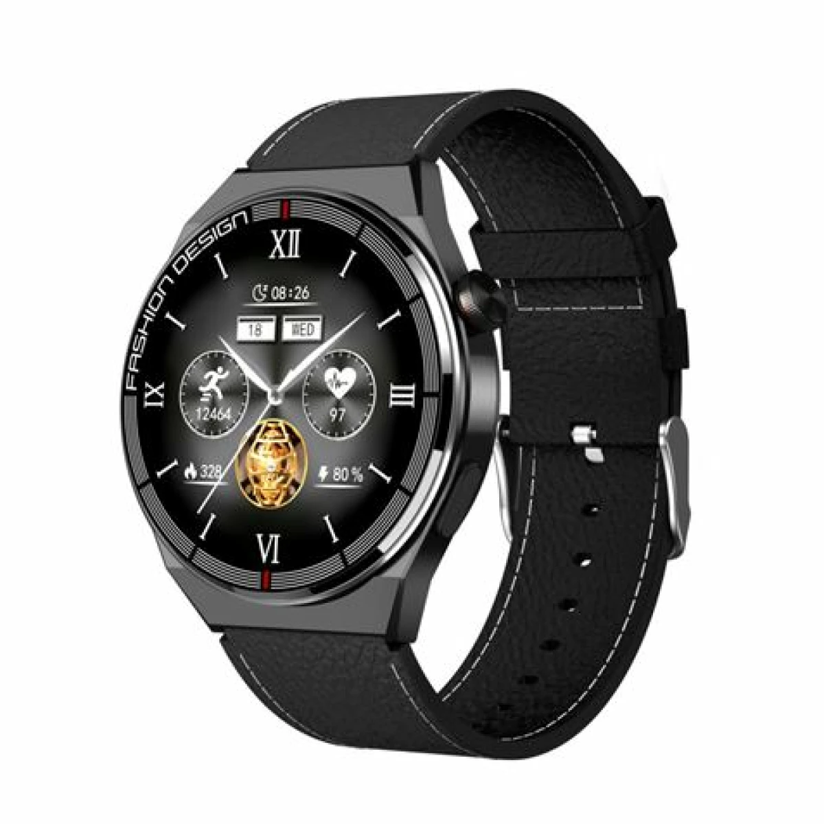 Thumbnail-XO Smartwatch HD 128 – IP68 Resistente à Água – Bluetooth 51 – Bateria 270Mah – Funções: Frequência Cardíaca, Pedômetro, Monitor de Sono, Music Player, Chamadas Bluetooth, Pressão Arterial, Oxigênio – Cor Preto