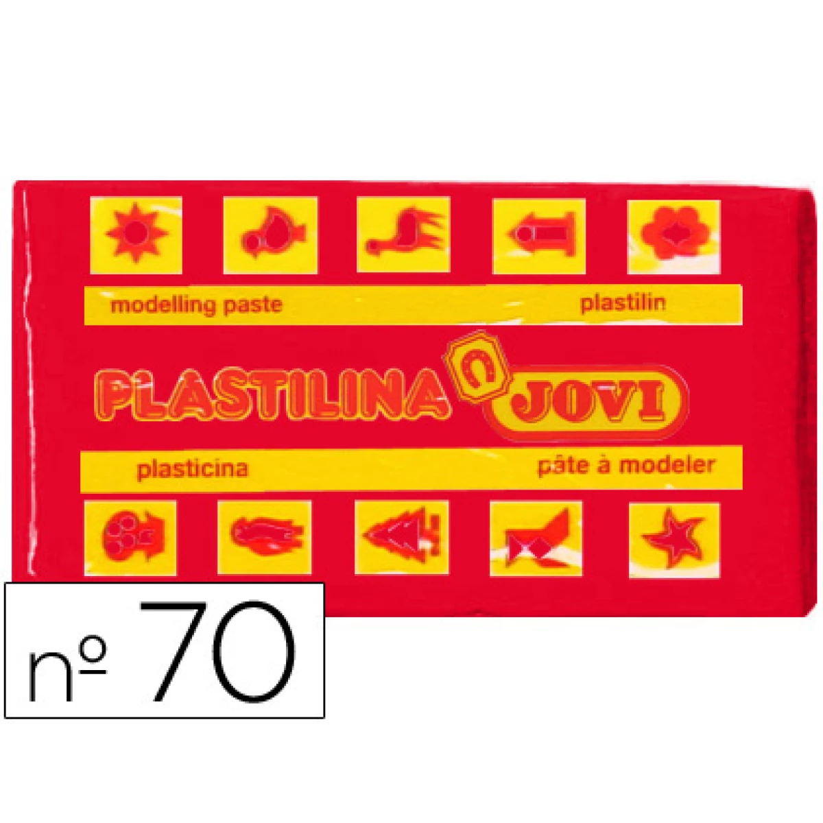 Thumbnail-Plasticina jovi 70 50 gr vermelho