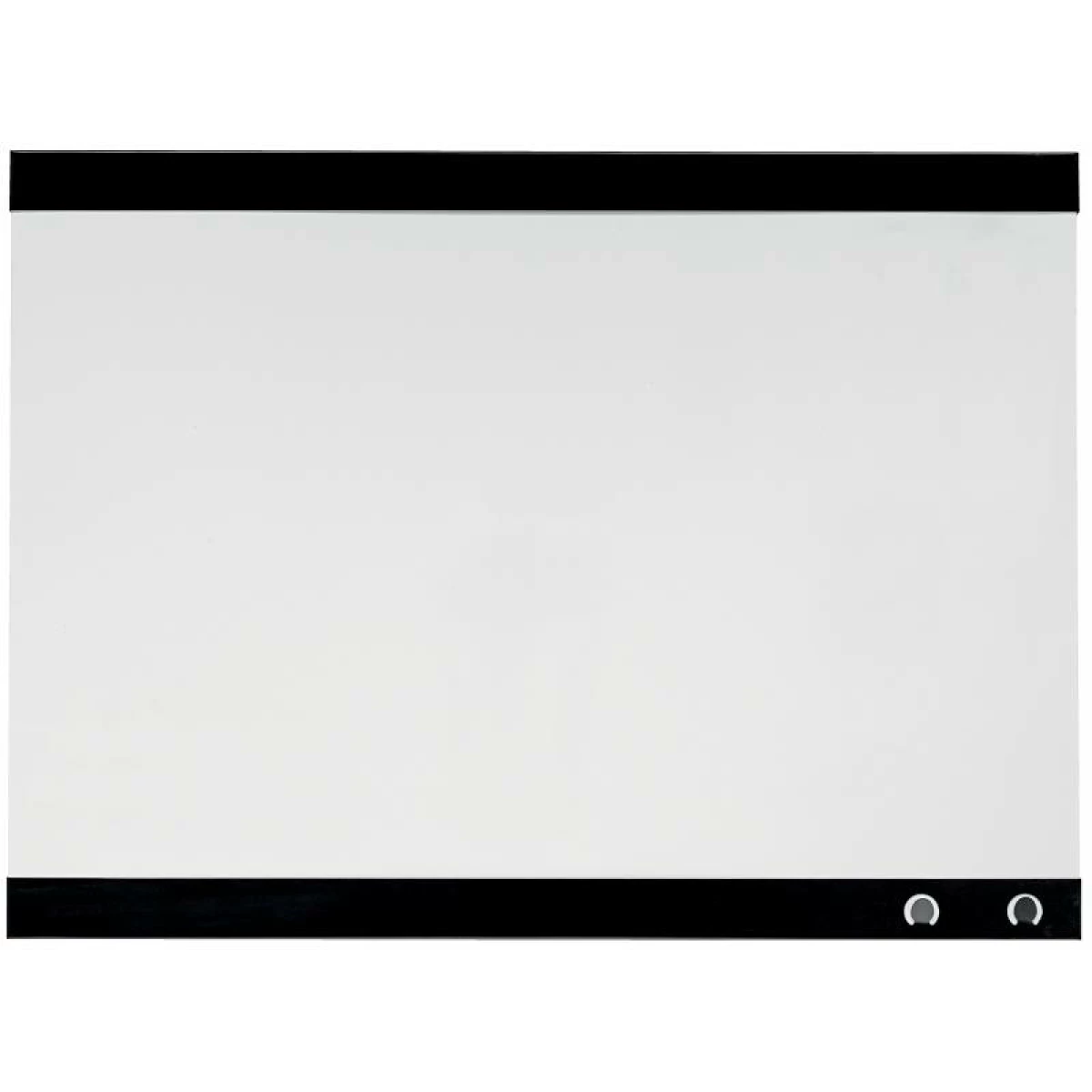 Thumbnail-Nobo Pequeno Quadro Branco Magnético com Clipe para Notas 430x580mm – Design sem Moldura – Funções de Gancho – Cor Branco