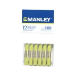 Galery – Lapis de cera manley 12 unidades verde amarelado0