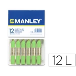 Thumbnail-Lapis de cera manley 12 unidades verde amarelado