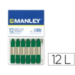 Thumbnail-Lapis de cera manley 12 unidades verde-esmeralda