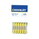 Galery – Lapis de cera manley 12 unidades amarelo claro0