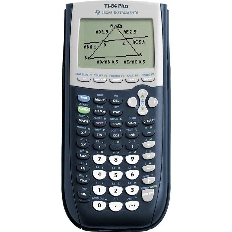 Thumbnail-Texas-Instruments Calculadora gráfica TI-84 Plus – Tela 8 linhas por 16 caracteres – Suporta programação – 12 aplicativos incluídos – Cor preta