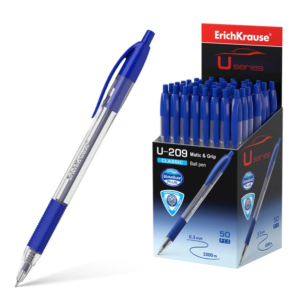 Thumbnail-Erichkrause Boligrafo Automatico U-209 Classic Matic&Grip – Tecnologia Ultra Glide – Tinta Azul